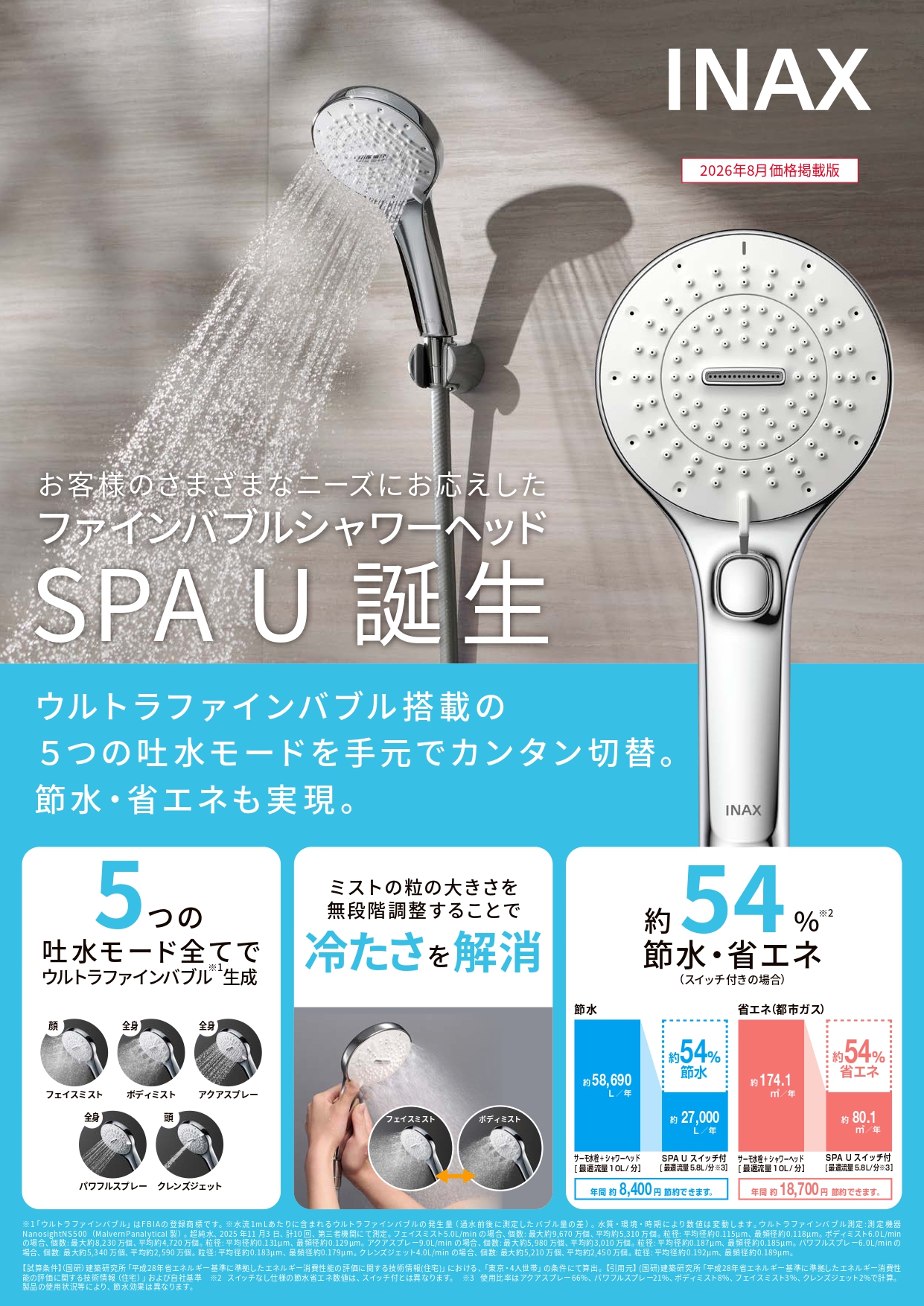 INAX SMS-1793 ウルトラファインバブル シャワーヘッド 取扱説明書 INAX ﾌｧｲﾝﾊﾞﾌﾞﾙｼｬﾜｰﾍｯﾄﾞ | 清水工機株式会社 | 甲府支店